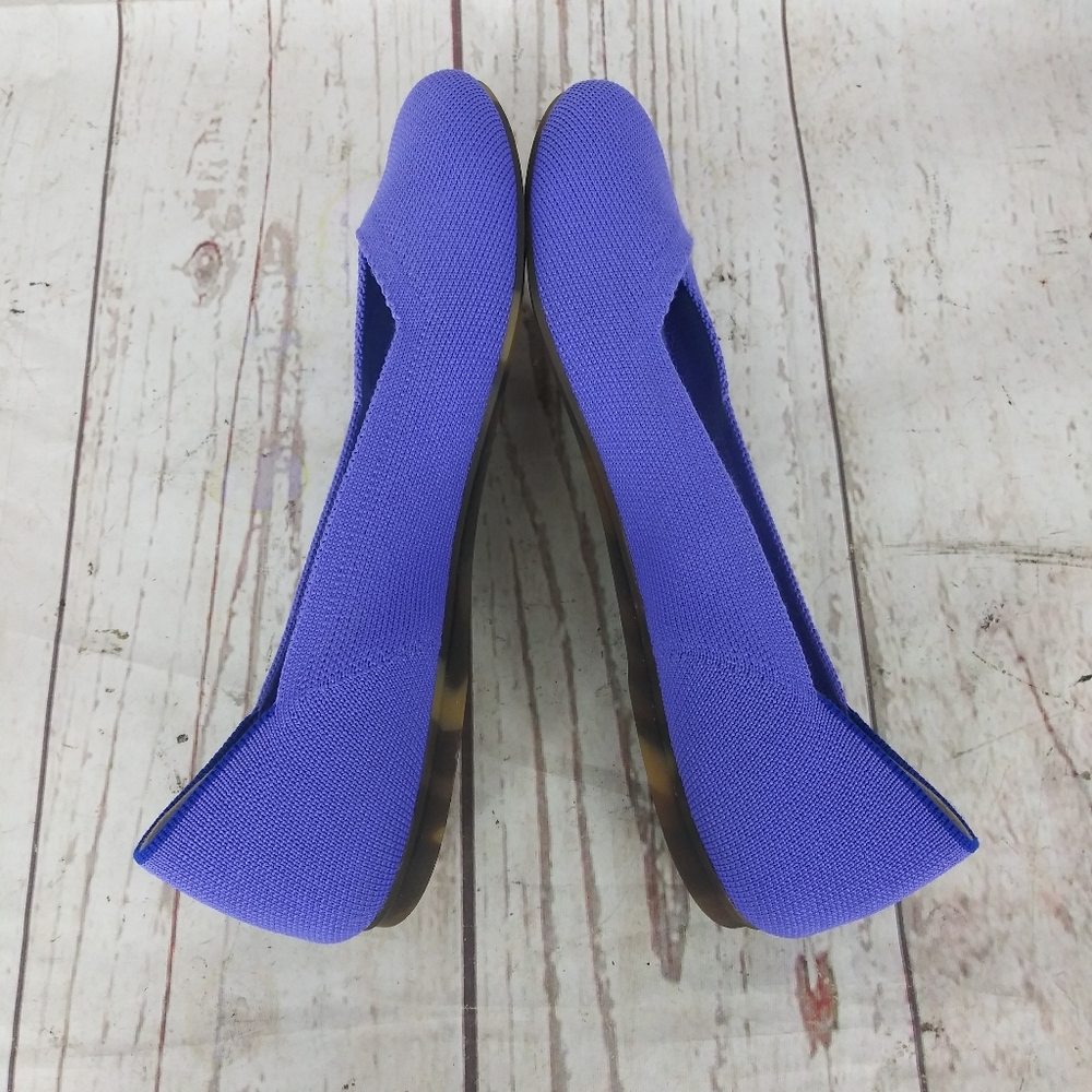 Rothy's The Flat Round Toe Ballet Flat Casual Comfort Purple Women's Size 8.5 - Picture 5 of 10